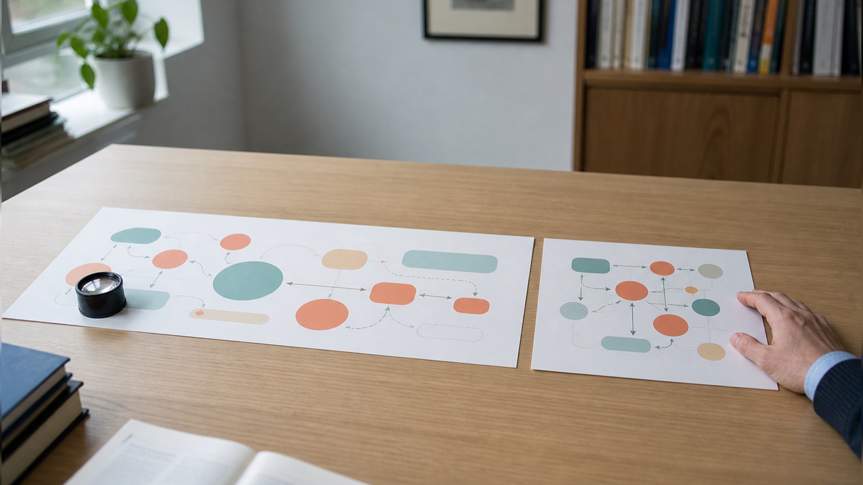 The same summary artwork printed at two publishers’ aspect ratios, a wide banner beside a square — the difference that stops one graphical abstract from serving both.