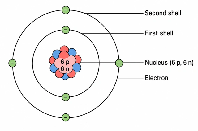Simple carbon atom