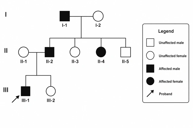 Autosomal-dominant, beschriftet